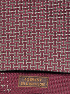 428945 Hermès silk tie burgundy Tetris pattern 428945 T