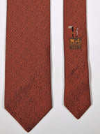 428999 Hermès tie bronze indian and horse pattern 428999 T