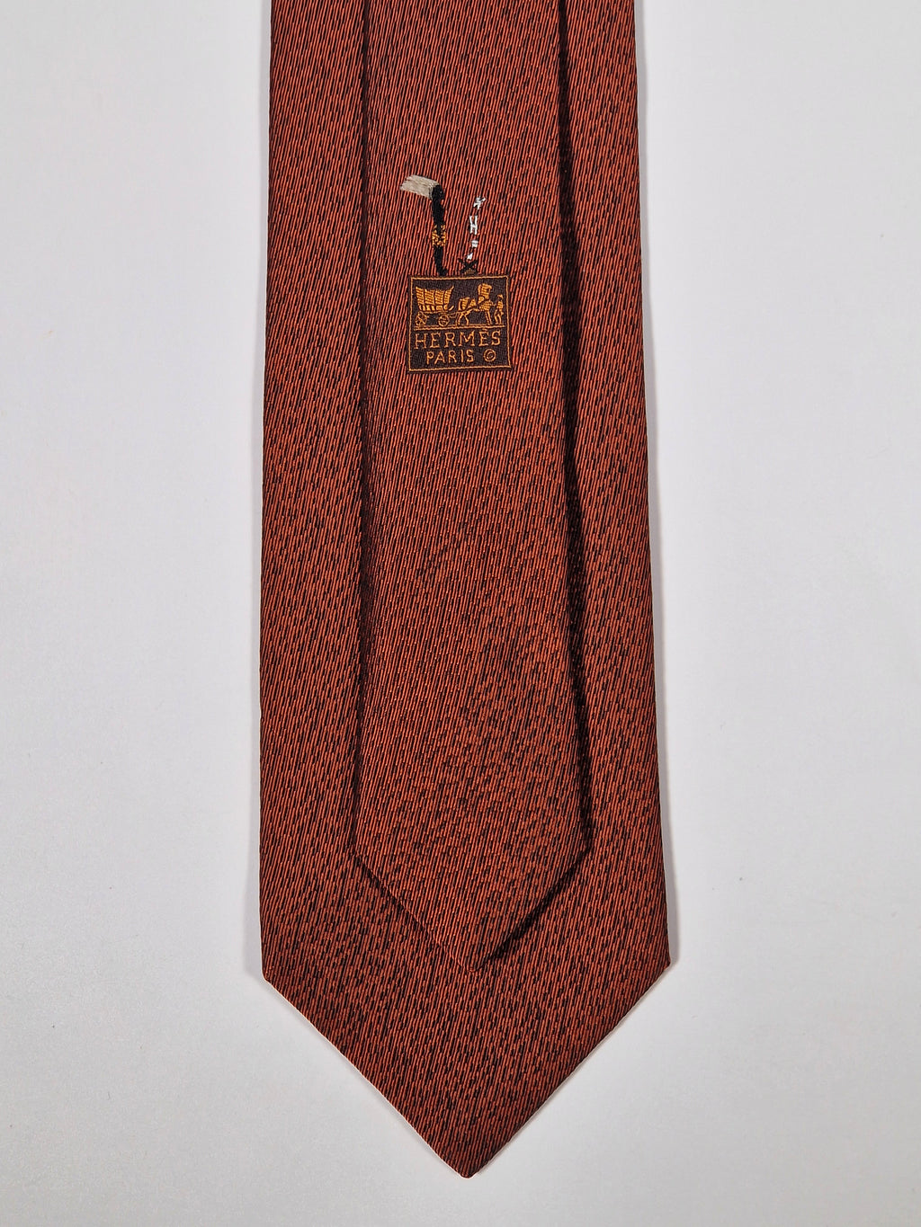 428999 Hermès tie bronze indian and horse pattern 428999 T