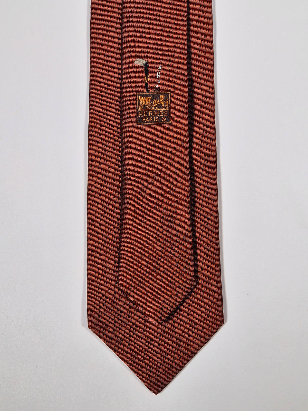 428999 Hermès tie bronze indian and horse pattern 428999 T