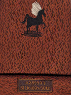 428999 Hermès tie bronze indian and horse pattern 428999 T
