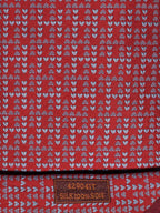 429041 Hermès jaquard tie red heart pattern 429041 T