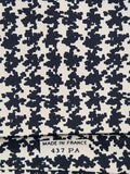 Hermés wide vintage silk tie black and white 437 PA