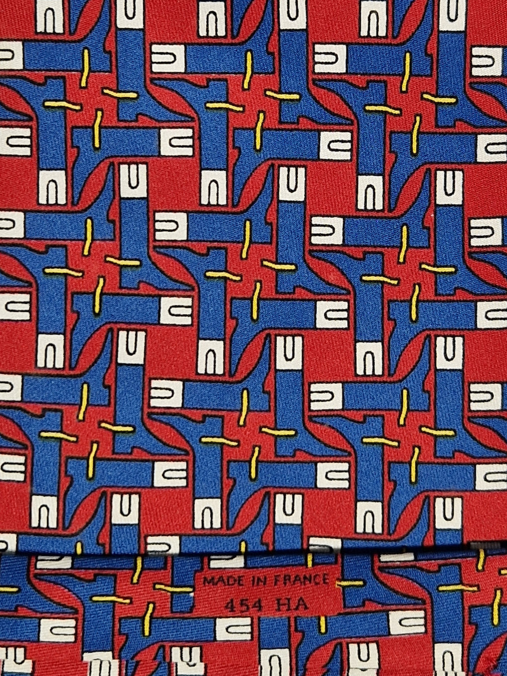 Hermés 454 HA Tie, Hermés wide vintage tie