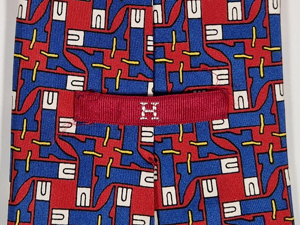 Hermés 454 HA Tie, Hermés wide vintage tie