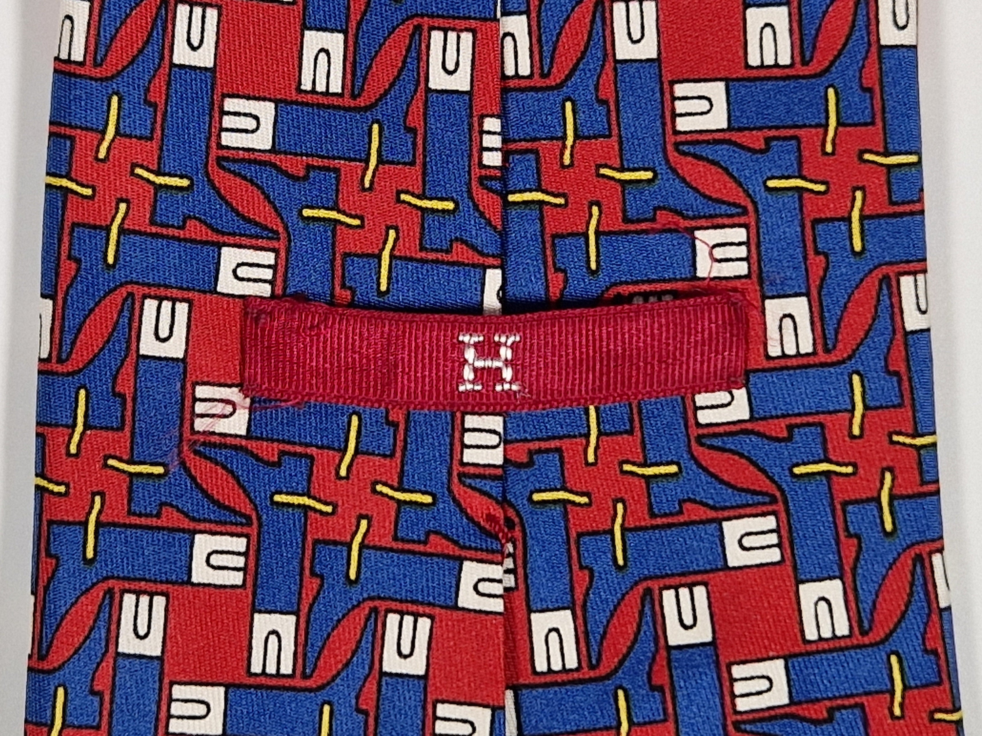 Hermés 454 HA Tie, Hermés wide vintage tie