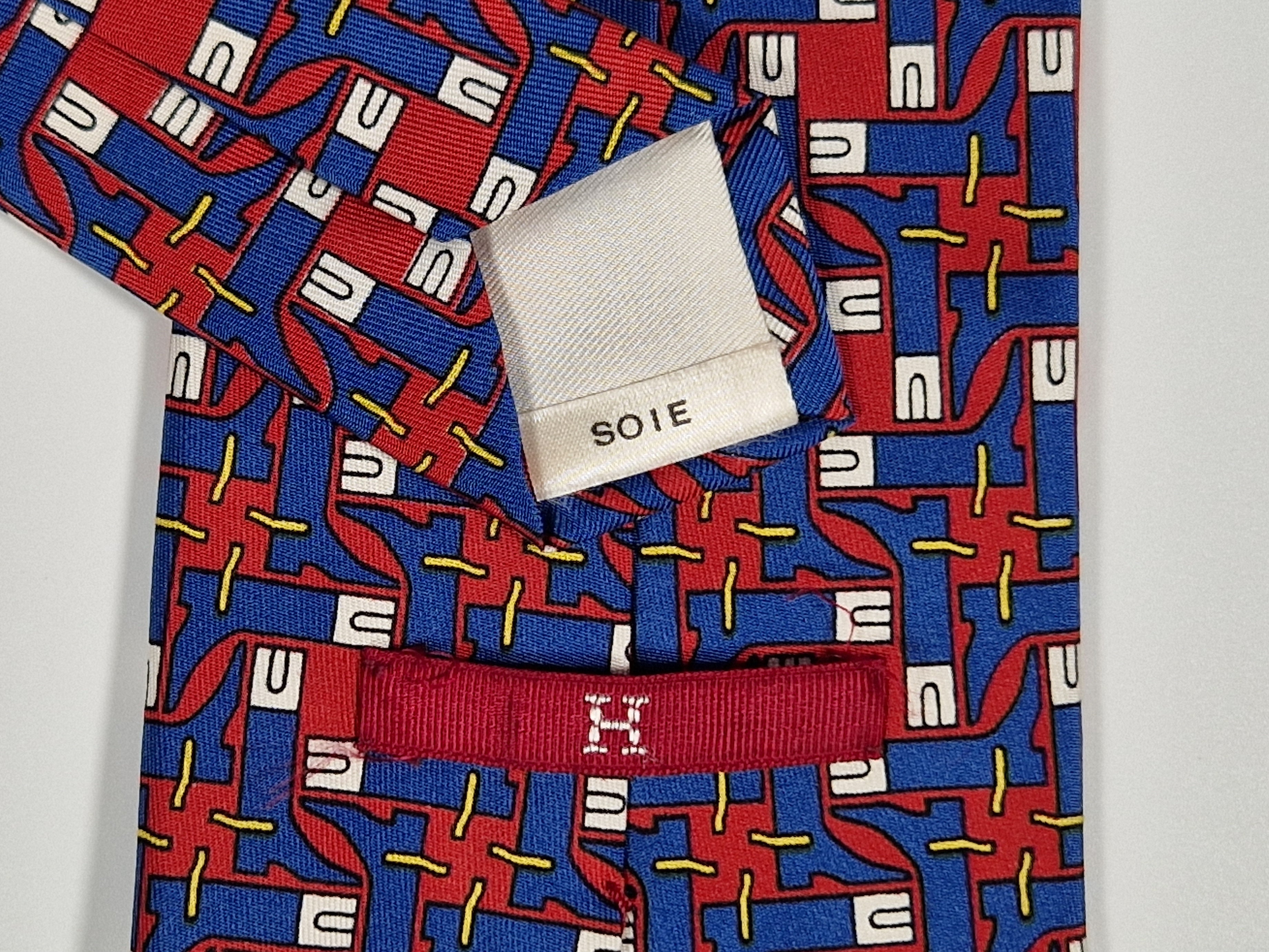 Hermés 454 HA Tie, Hermés wide vintage tie