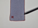 Hermés 4 way knit tie black blue red grey