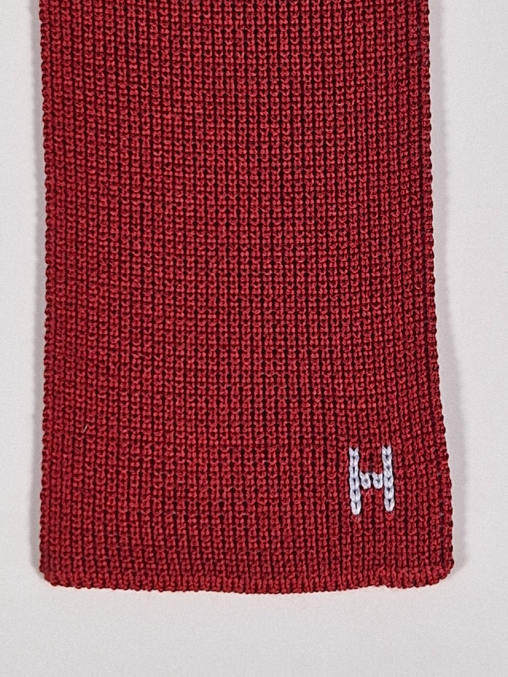 Hermés 4 way knit tie black blue red grey
