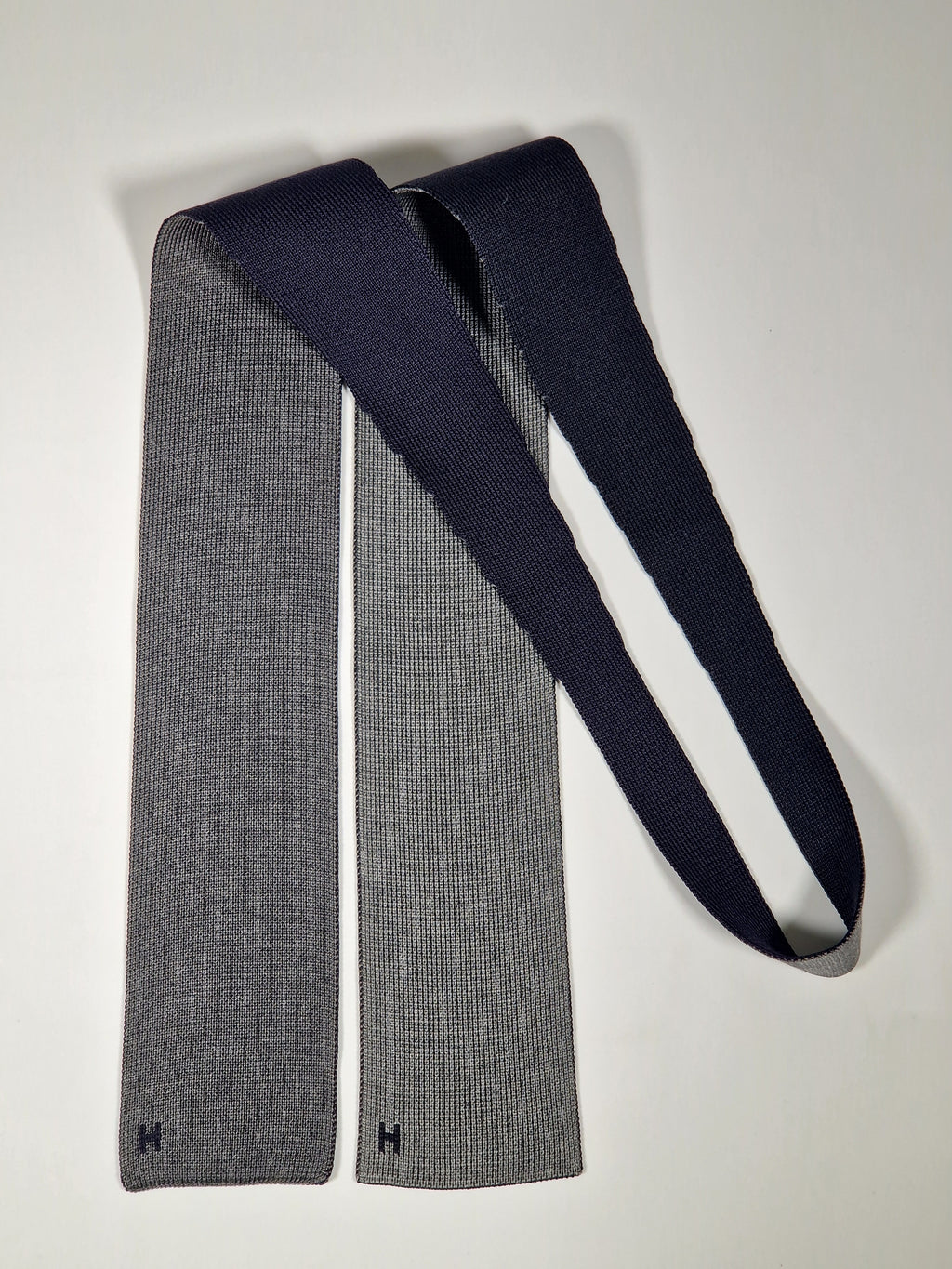 No code Hermès 4 way knit tie