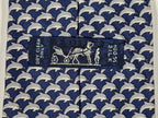 005022 Hermès tie blue dolphin pattern 5022 PA