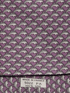 Hermès silk tie purple dolphin pattern 5022 PA