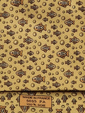 Hermès silk tie yellof fish pattern 5035 PA