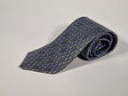 Hermès silk tie green wine and grapes 5073 PA