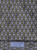 Hermès silk tie green wine and grapes 5073 PA