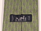 Hermès silk tie green H pattern 5075 PA