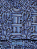 000509 Hermès tie blue geometrical pattern Hermès 509 IA tie blue