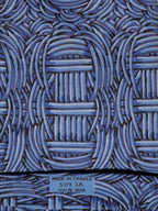 000509 Hermès tie blue geometrical pattern Hermès 509 IA tie blue