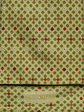 Hermès silk tie yelow geometric pattern Hermès 5104 HA tie yellow
