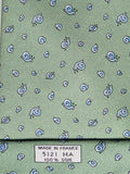 Hermès silk tie green whimsical snail pattern 5121 HA