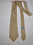 005160 Hermès silk tie equestrian pattern yellow 5160 HA