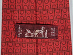 005161 Hermès tie red equestrian pattern 5161 HA