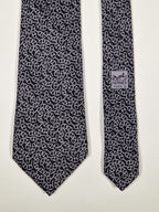 005186 Hermès tie black chain pattern 5186 IA