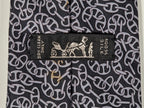 005186 Hermès tie black chain pattern 5186 IA