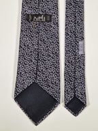 005186 Hermès tie black chain pattern 5186 IA