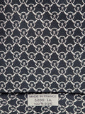 Hermès silk tie black equestrian pattern 5200 IA