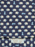 005209 Hermès tie blue dog and sheeps whimsical pattern 5209 IA