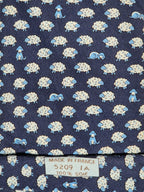 005209 Hermès tie blue dog and sheeps whimsical pattern 5209 IA