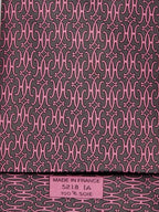 005218 Hermès silk pink H pattern tie 5218 IA