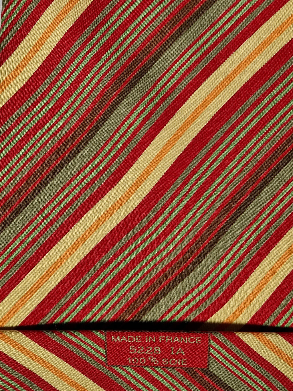 005228 Hermès tie multicolor striped 5228 IA