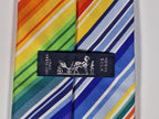Hermès silk tie striped rainbow color 5257 SA