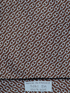 005261 Hermès tie brown chain pattern  Hermès 5261 SA tie brown