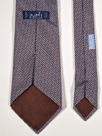 005261 Hermès tie brown chain pattern  Hermès 5261 SA tie brown