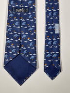 005268 Hermès tie whimsical flying elephant 5268 SA