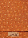 005302 Hermès silk tie orange star pattern 5302 TA