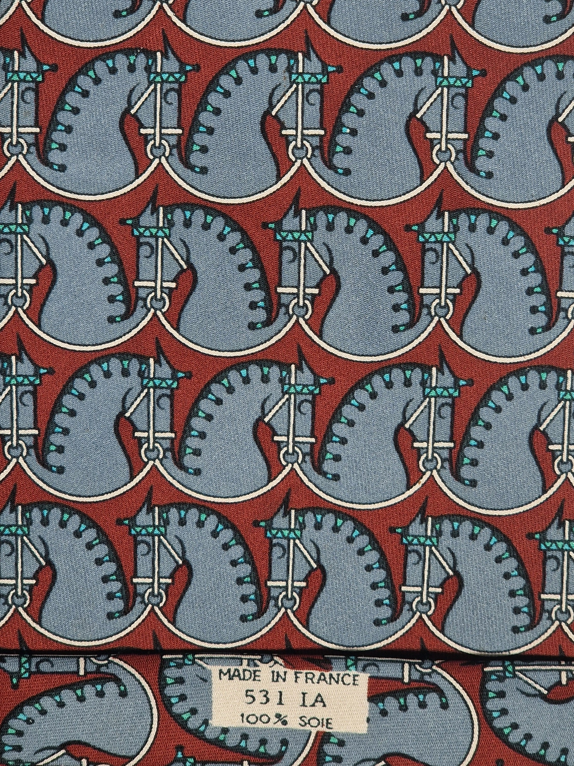 Hermés 531 IA Tie, wide vintage tie