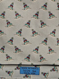Hermès silk tie light green ship with seaman nautica pattern 5339 SA