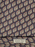 005353 Hermès tie grey whimsical attaché case 5353 TA