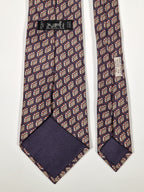 005353 Hermès tie grey whimsical attaché case 5353 TA
