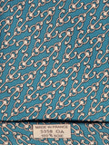 005358 Hermès tie blue anchor pattern 5358 OA