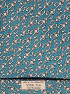 005358 Hermès tie blue anchor pattern 5358 OA