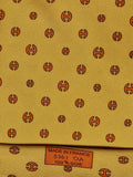 Hermès silk tie yellow H pattern 5361 OA