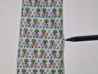 Hermès silk tie blue whimsical cow pattern 5383 OA