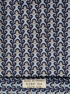 005384 Hermès silk tie blue whimsical monkeys 5384 OA