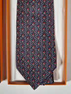 005441 Hermès tie grey whimsical cyclists 5441 FA with box
