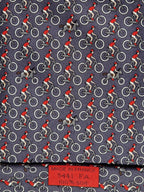 005441 Hermès tie grey whimsical cyclists 5441 FA with box